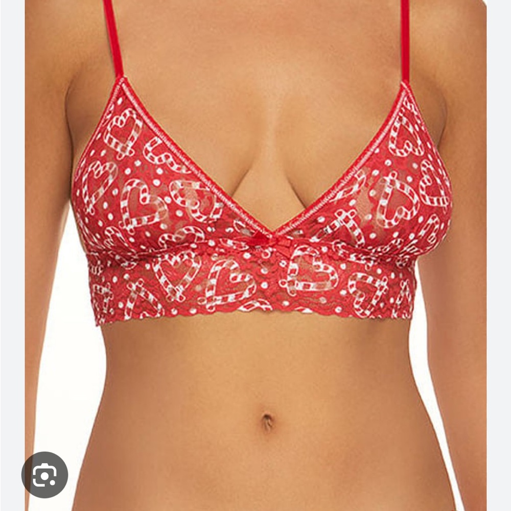NWOT Hanky Panky Red Heart Lace Bralette